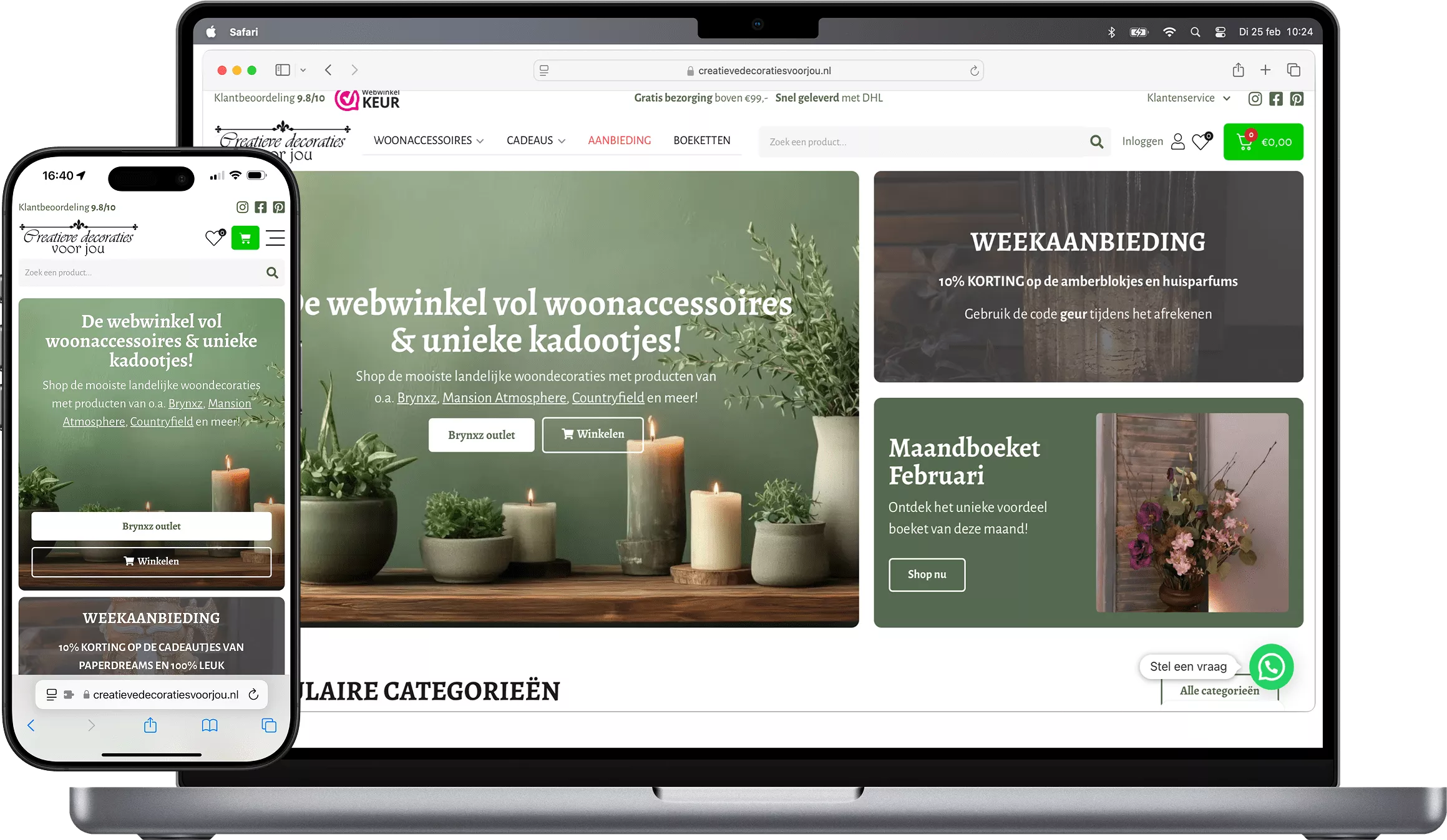 Combinatie van een Macbook en een iPhone van Creatieve Decoraties Voor Jou
